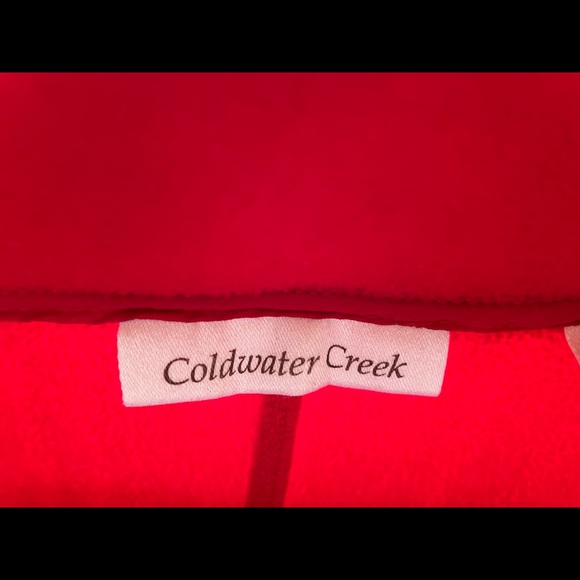 Soft red brushed cotton jacket - Picture 3 of 3